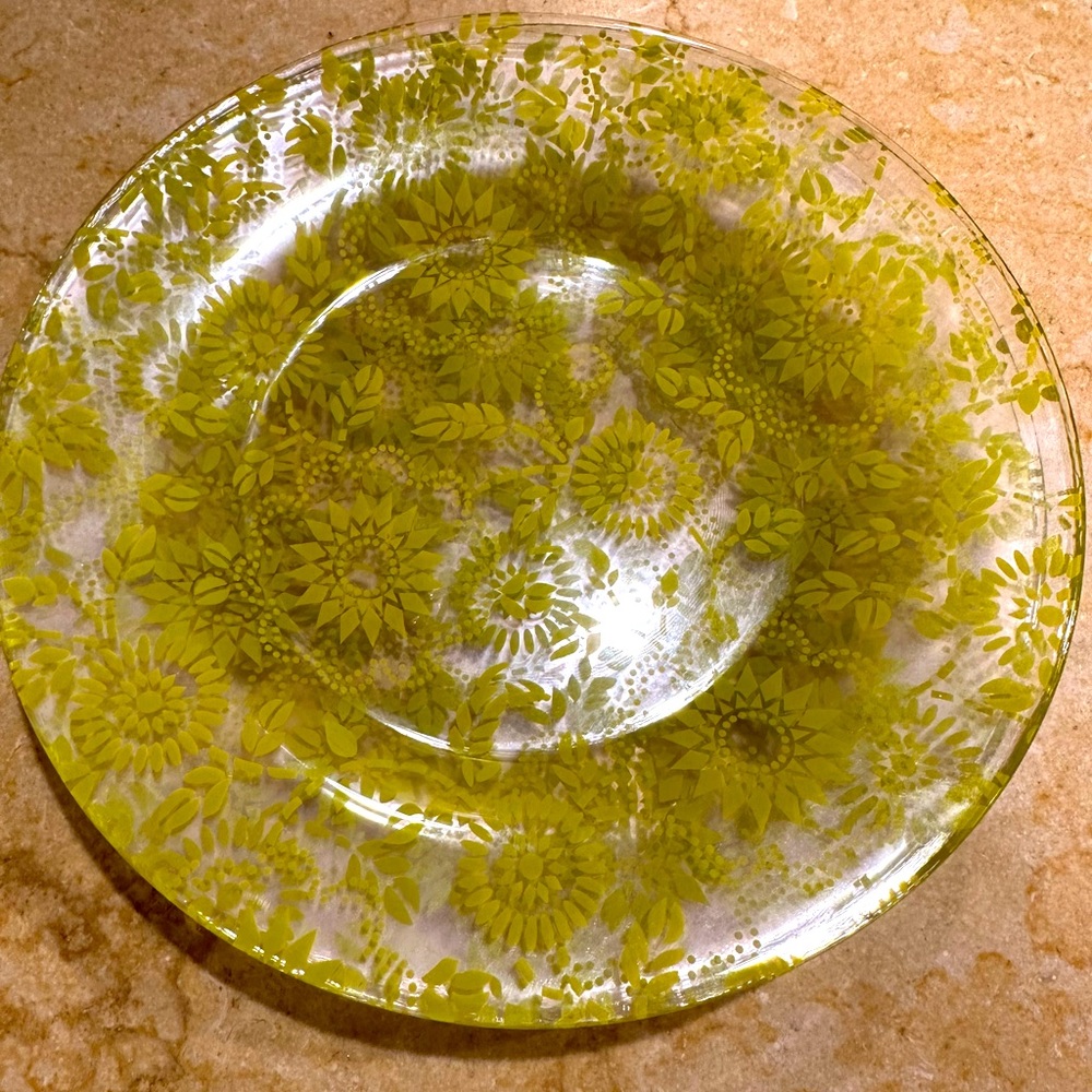 Crate & Barrel salad plates set of 4